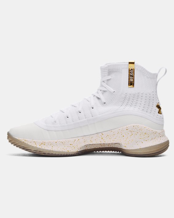 Men's UA Curry 4 Retro Basketball Shoes in White image number 1